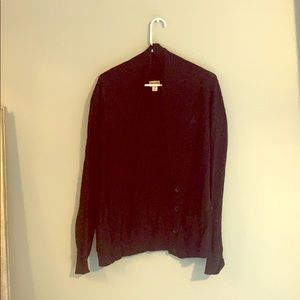 Black button down sweater